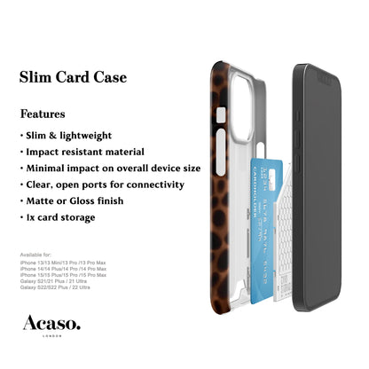 Tortoise Shell Toffee Card Case
