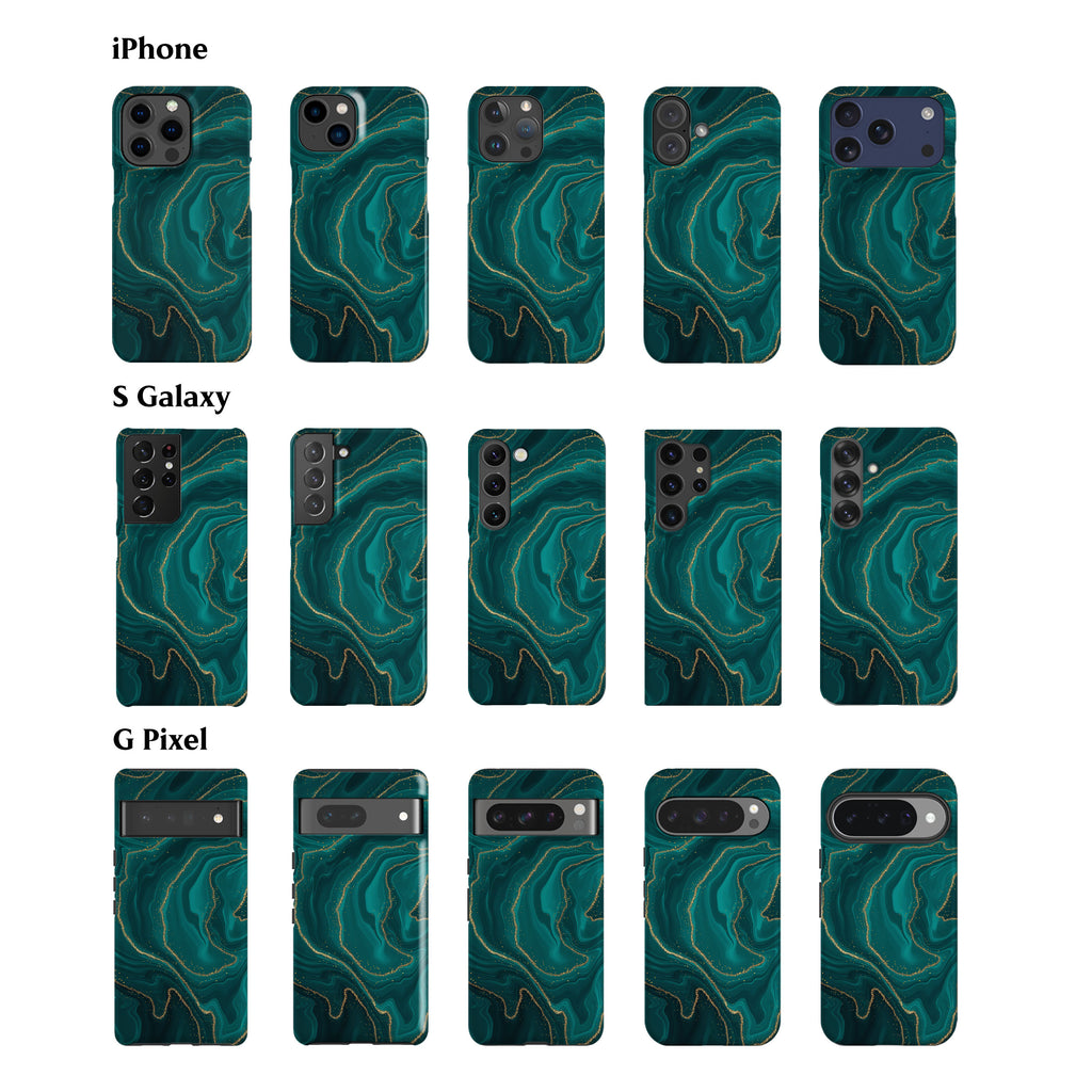 Turquoise Marble Phone Case