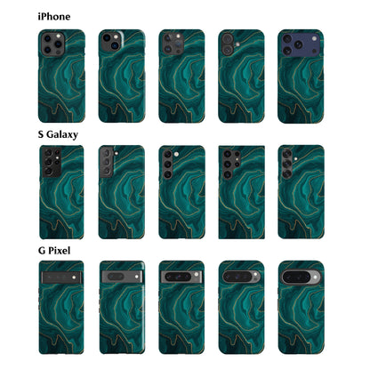 Turquoise Marble Phone Case
