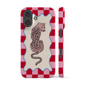 Wavy Leo Red Check Phone Case