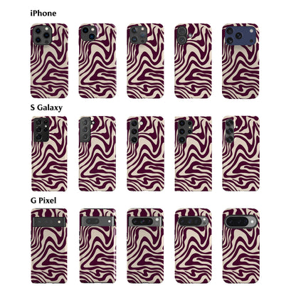 Wavy Plum Phone Case