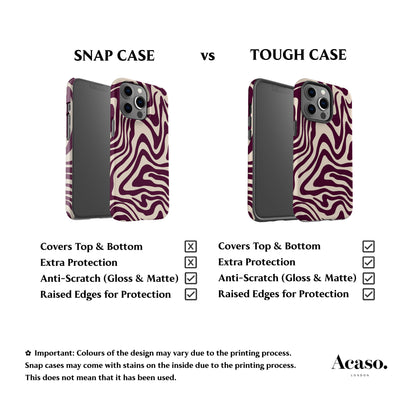 Wavy Plum Phone Case