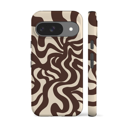 Wavy Swirls Choco Phone Case