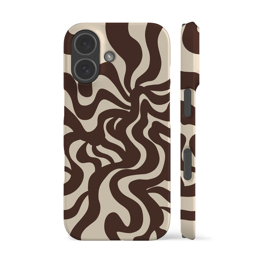 Wavy Swirls Choco Phone Case