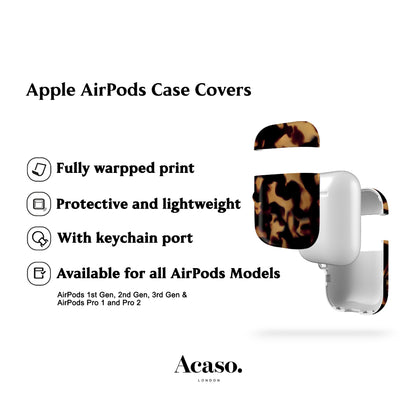 Wavy Tortoise AirPods Case Cover