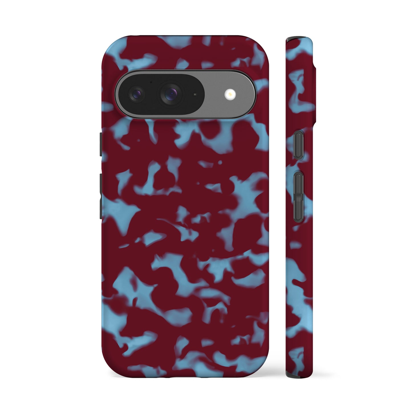 Wavy Tortoise Shell Blue Red Phone Case