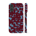 Wavy Tortoise Shell Blue Red Phone Case
