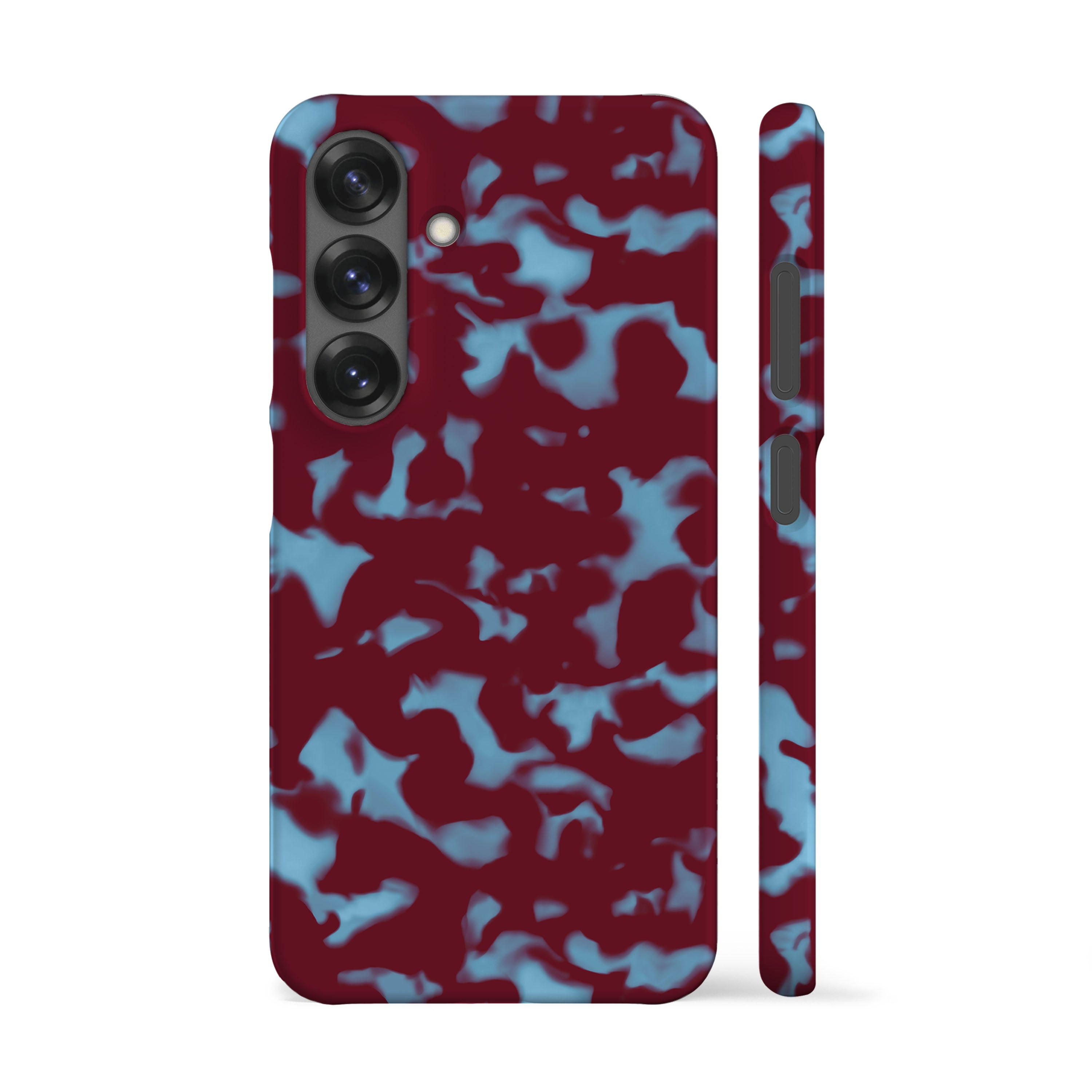 Wavy Tortoise Shell Blue Red Phone Case