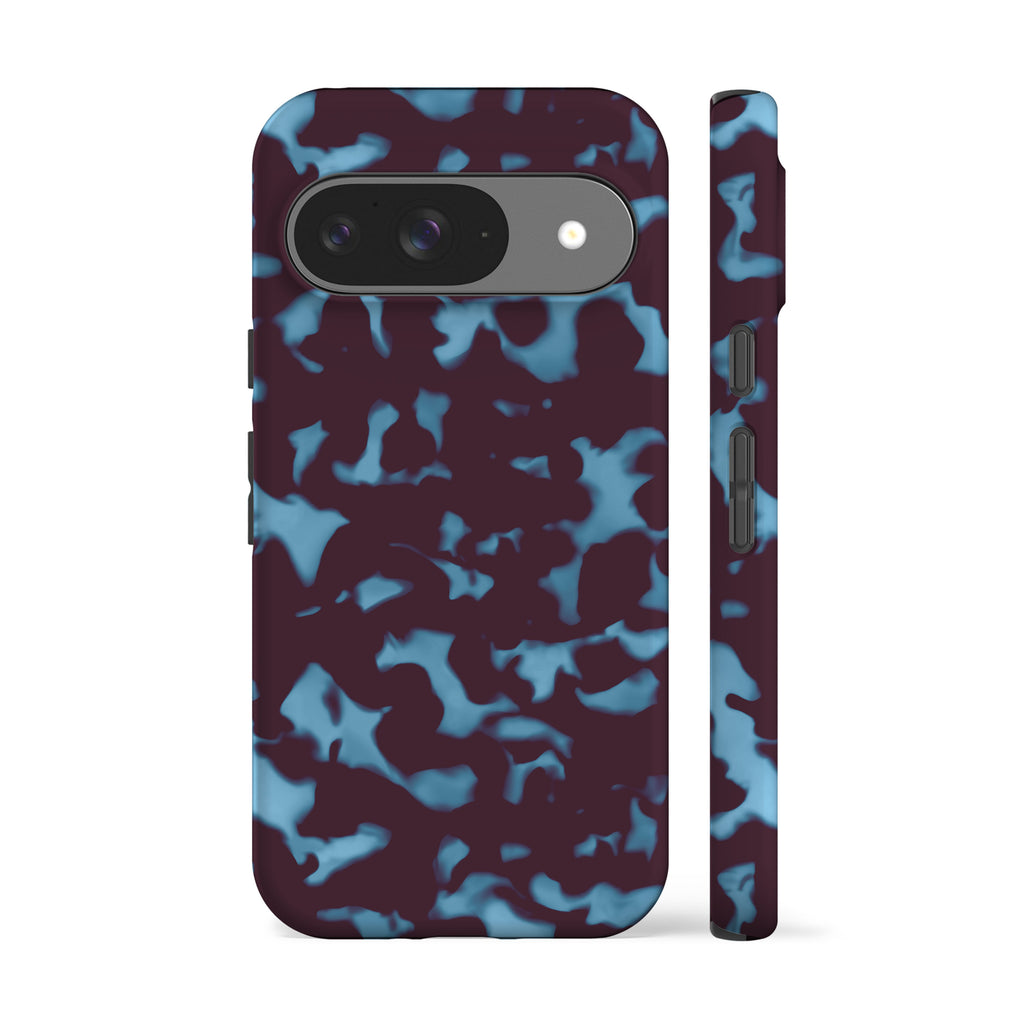 Wavy Tortoise Shell Blue Plum Phone Case
