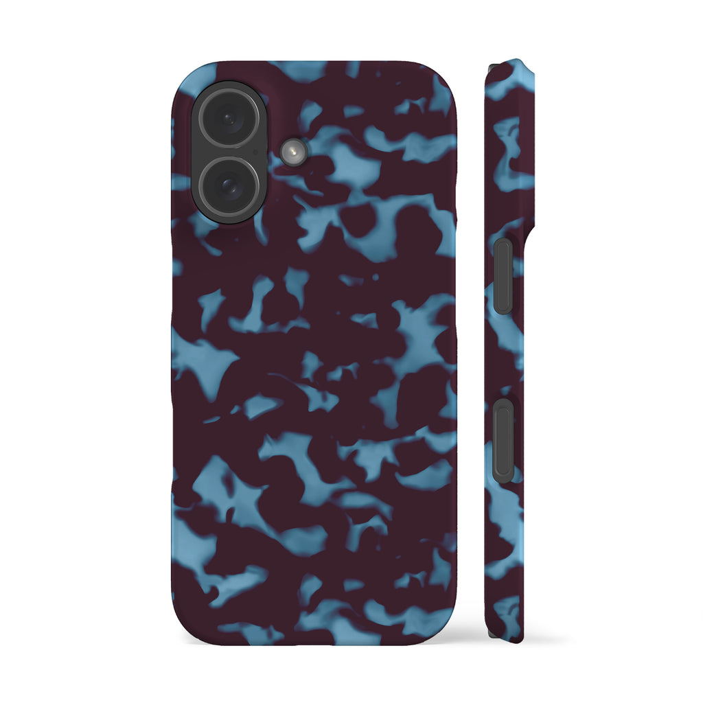 Wavy Tortoise Shell Blue Plum Phone Case