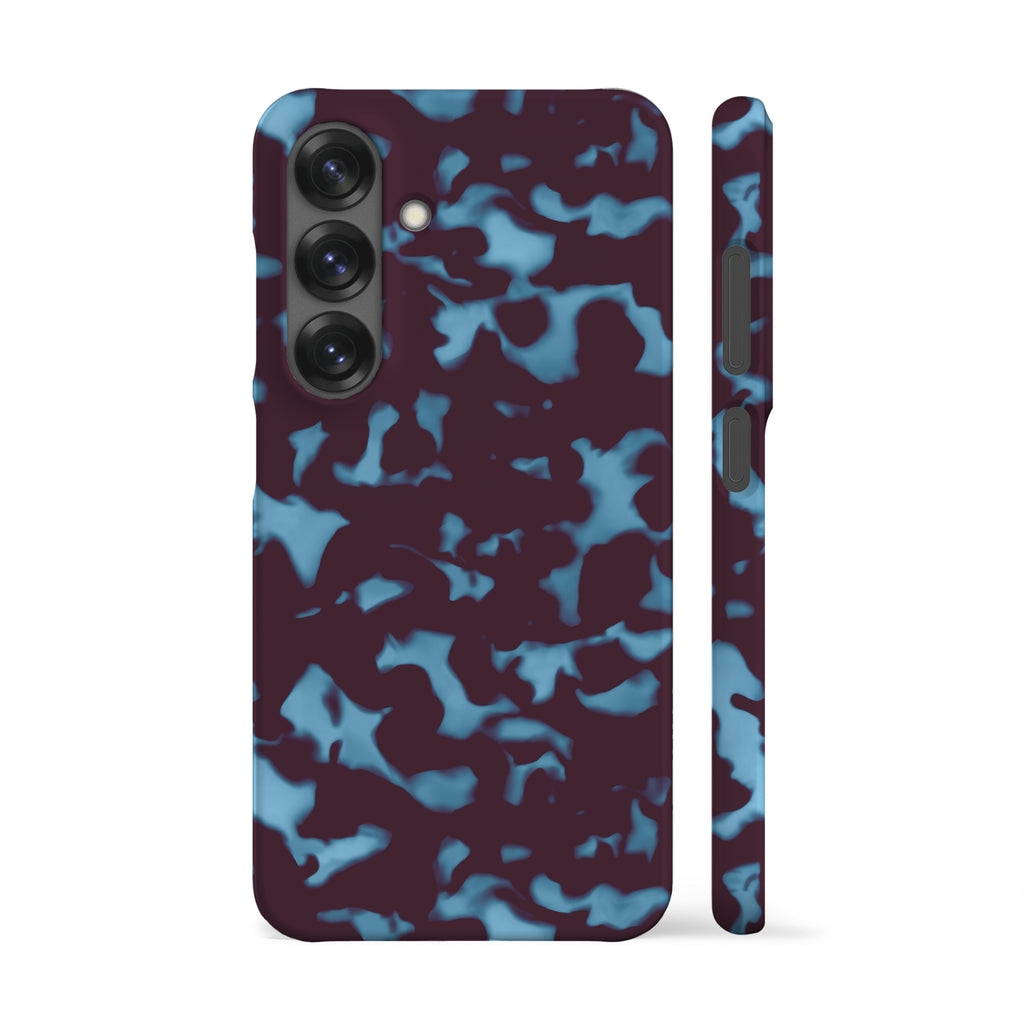 Wavy Tortoise Shell Blue Plum Phone Case