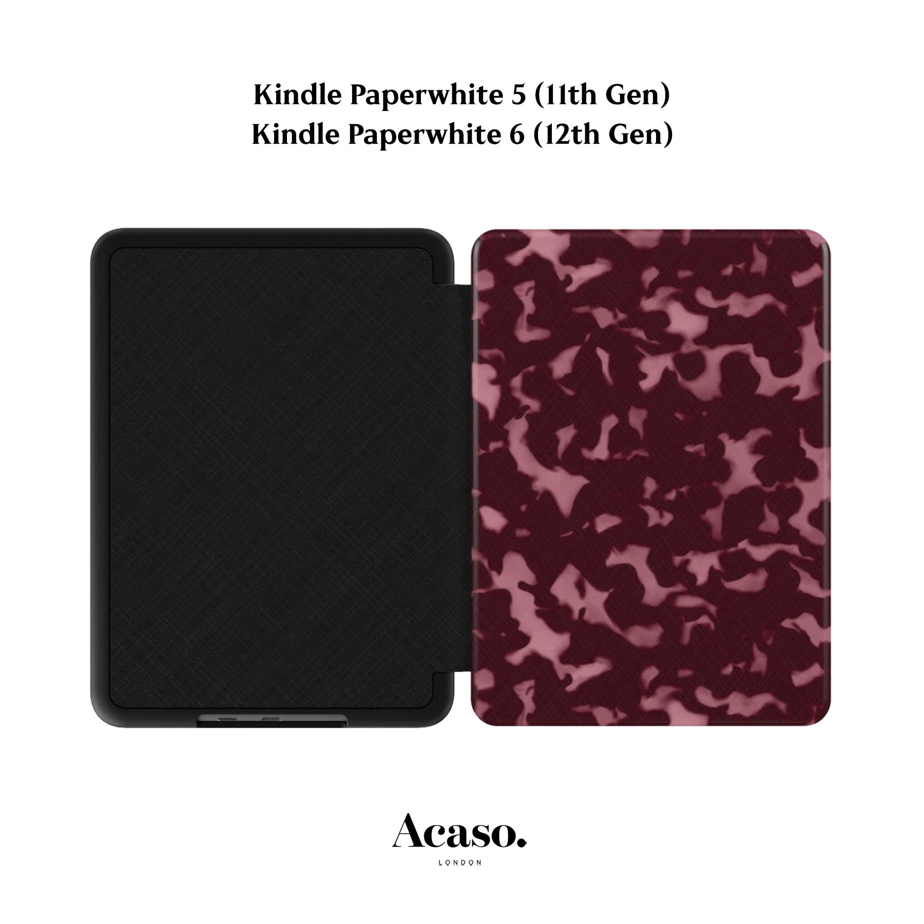 Wavy Tortoise Pink Kindle Case