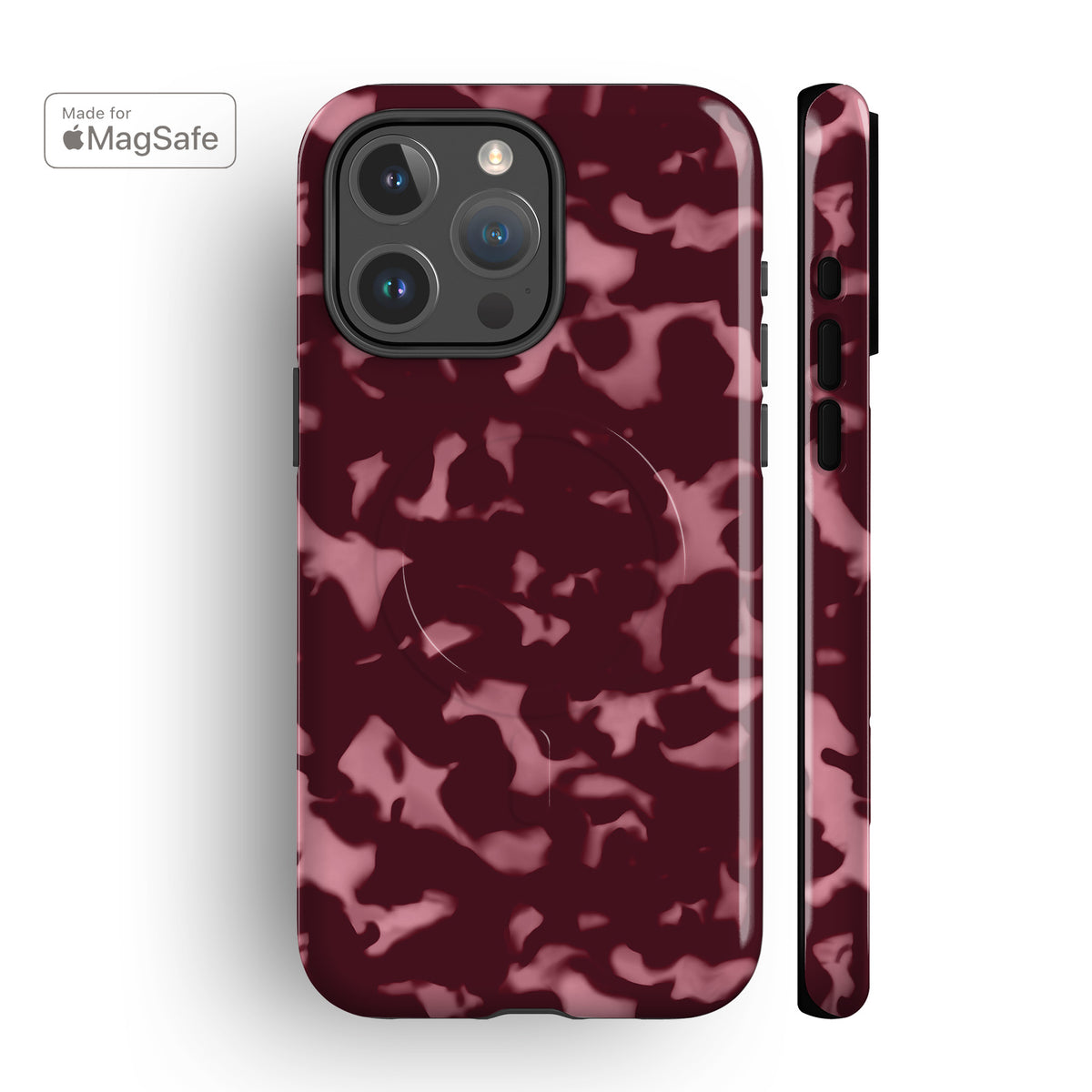 Pink Wavy Tortoise MagSafe iPhone Case