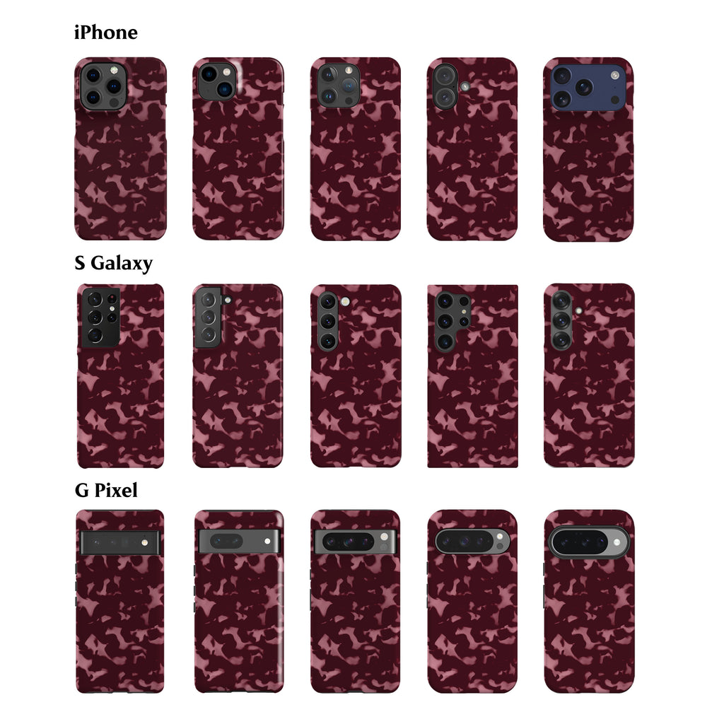 Wavy Tortoise Shell Rose Phone Case