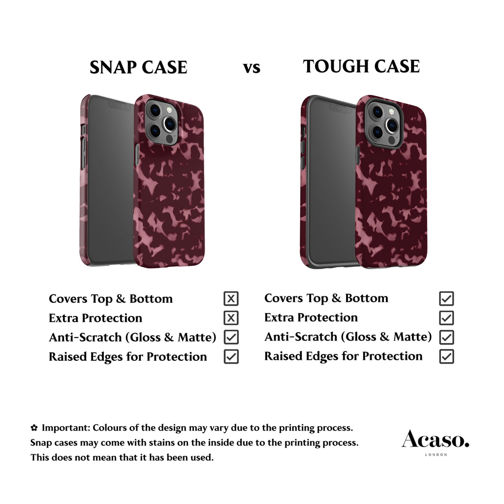 Wavy Tortoise Shell Rose Phone Case