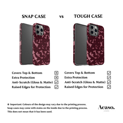 Wavy Tortoise Shell Rose Phone Case