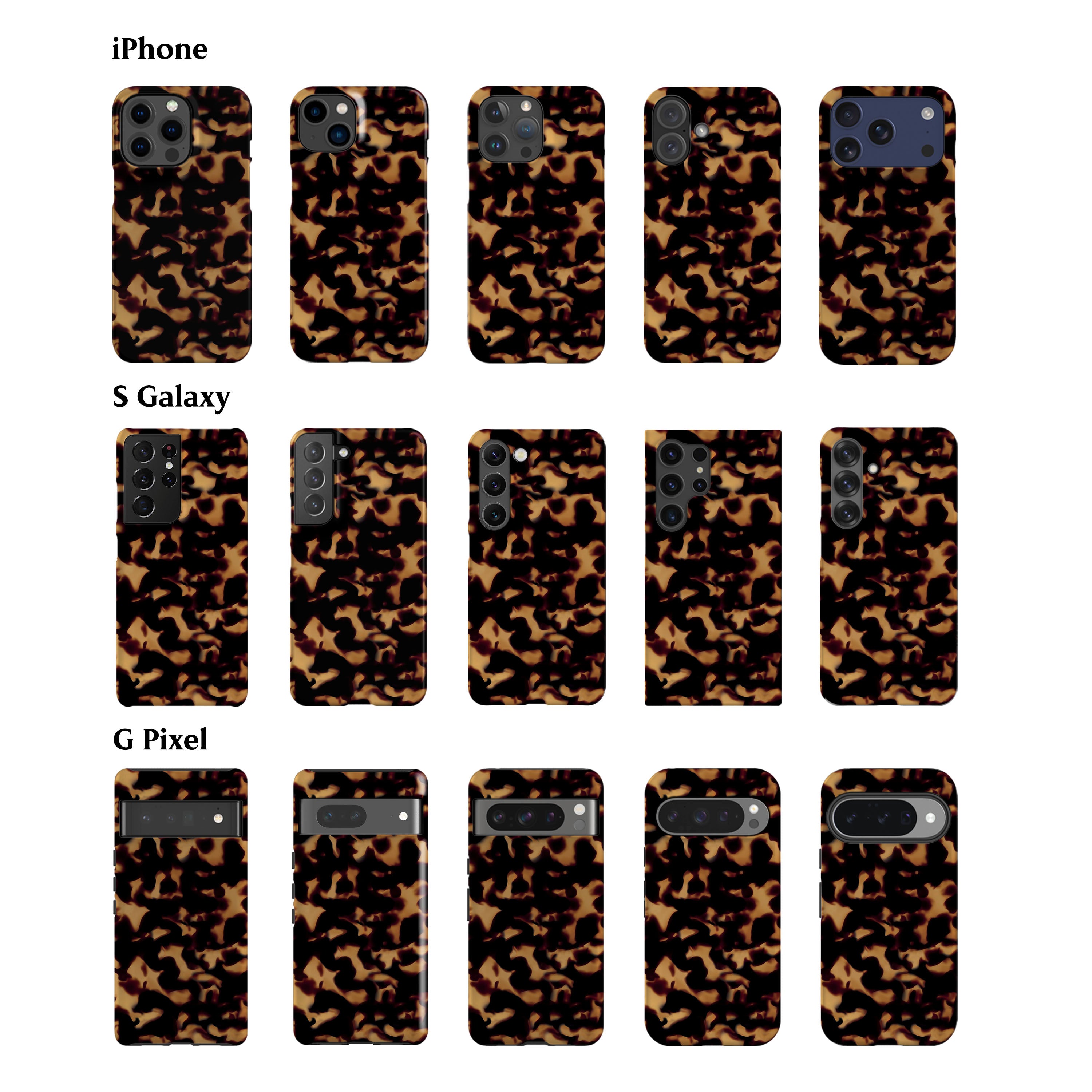 Wavy Tortoise Shell Phone Case