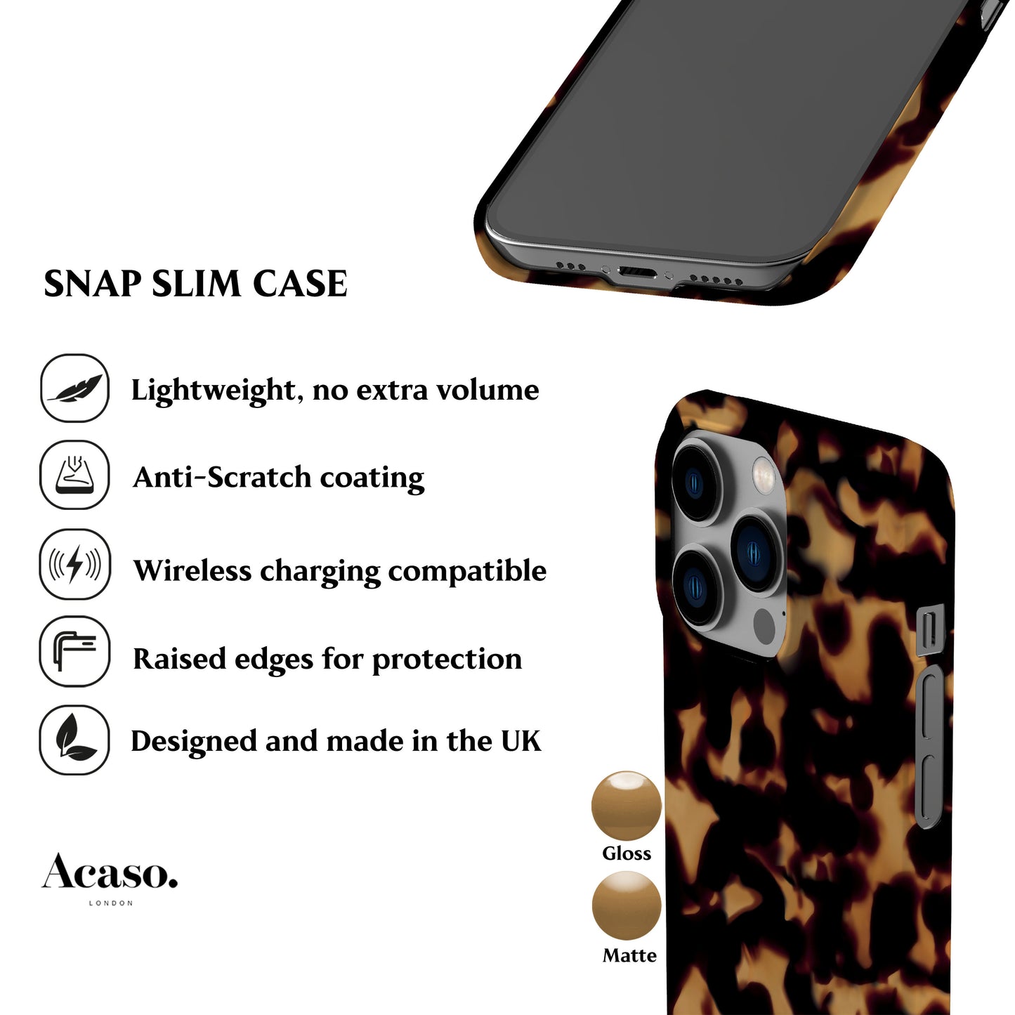Wavy Tortoise Shell Phone Case