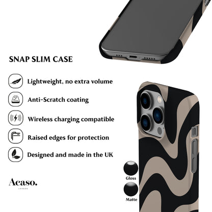 Wavy Zebra Phone Case