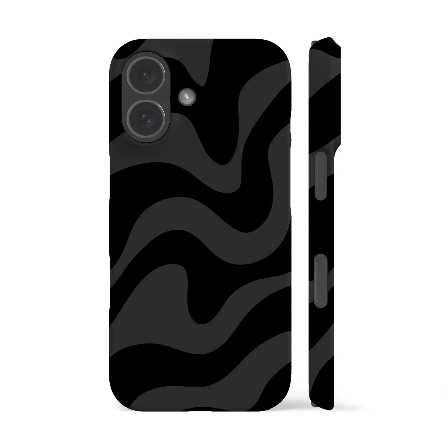 Wavy Grey Zebra Phone Case