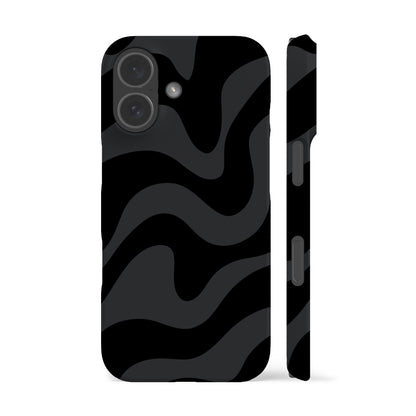 Wavy Grey Zebra Phone Case