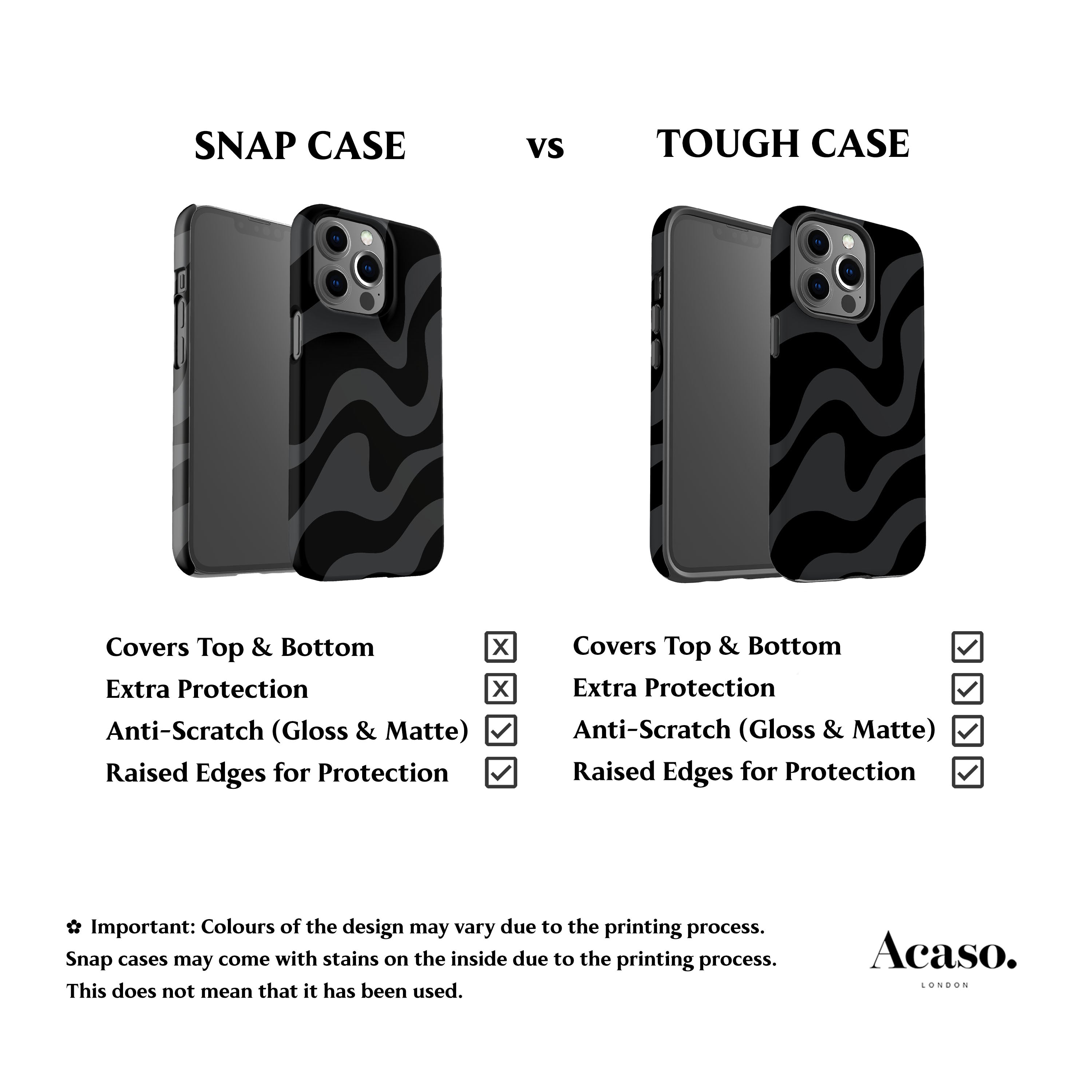 Wavy Grey Zebra Phone Case