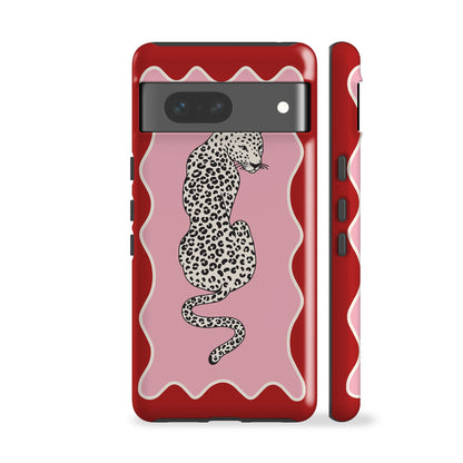 Wavy Leo Red Phone Case