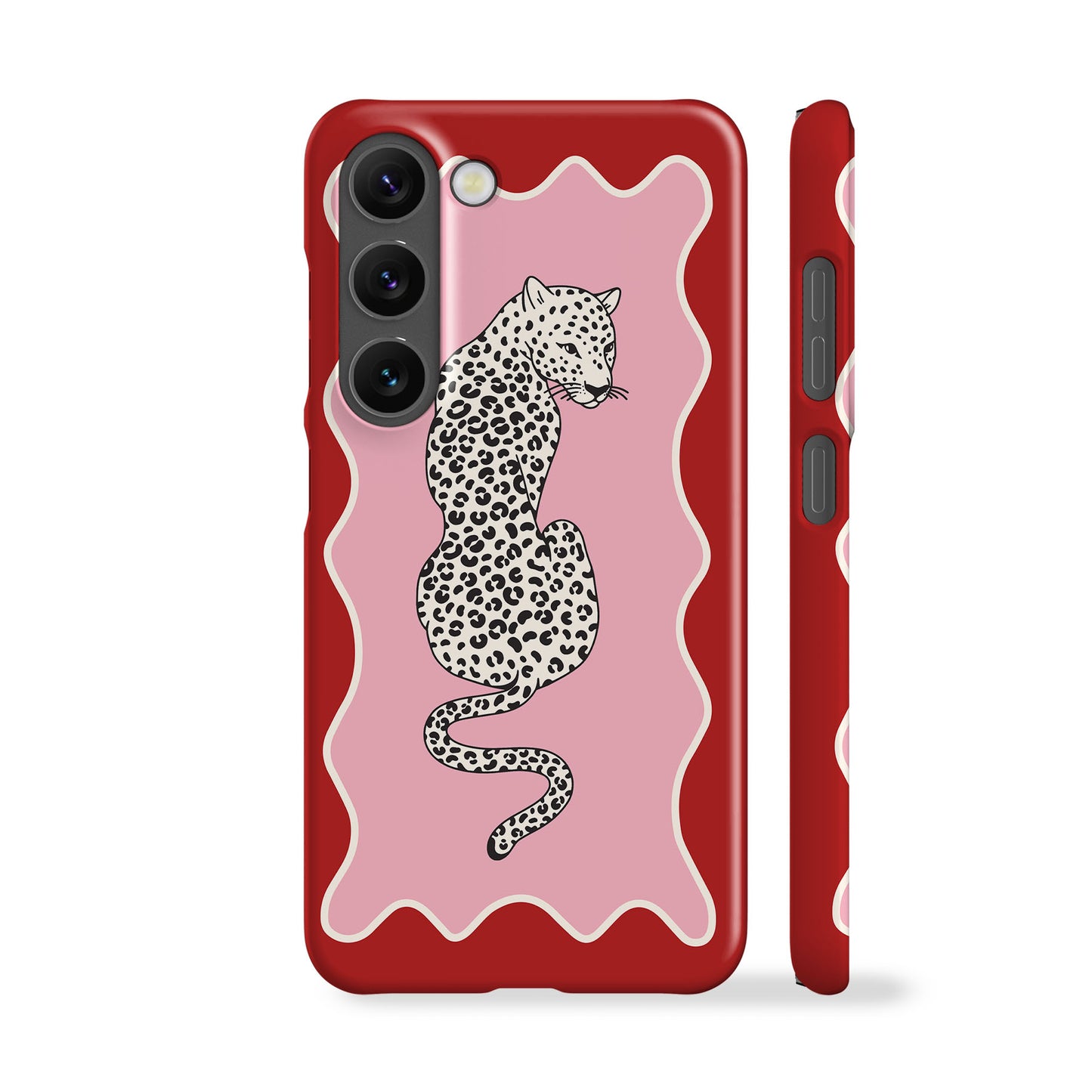 Wavy Leo Red Phone Case