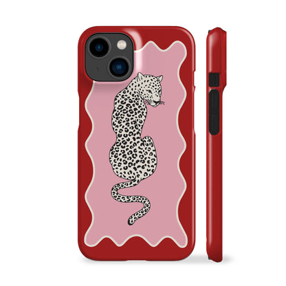 Wavy Leo Red Phone Case