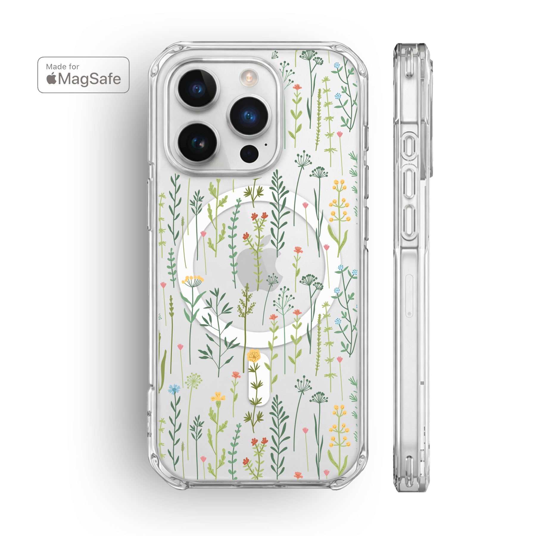 Wildflowers Clear MagSafe iPhone Case