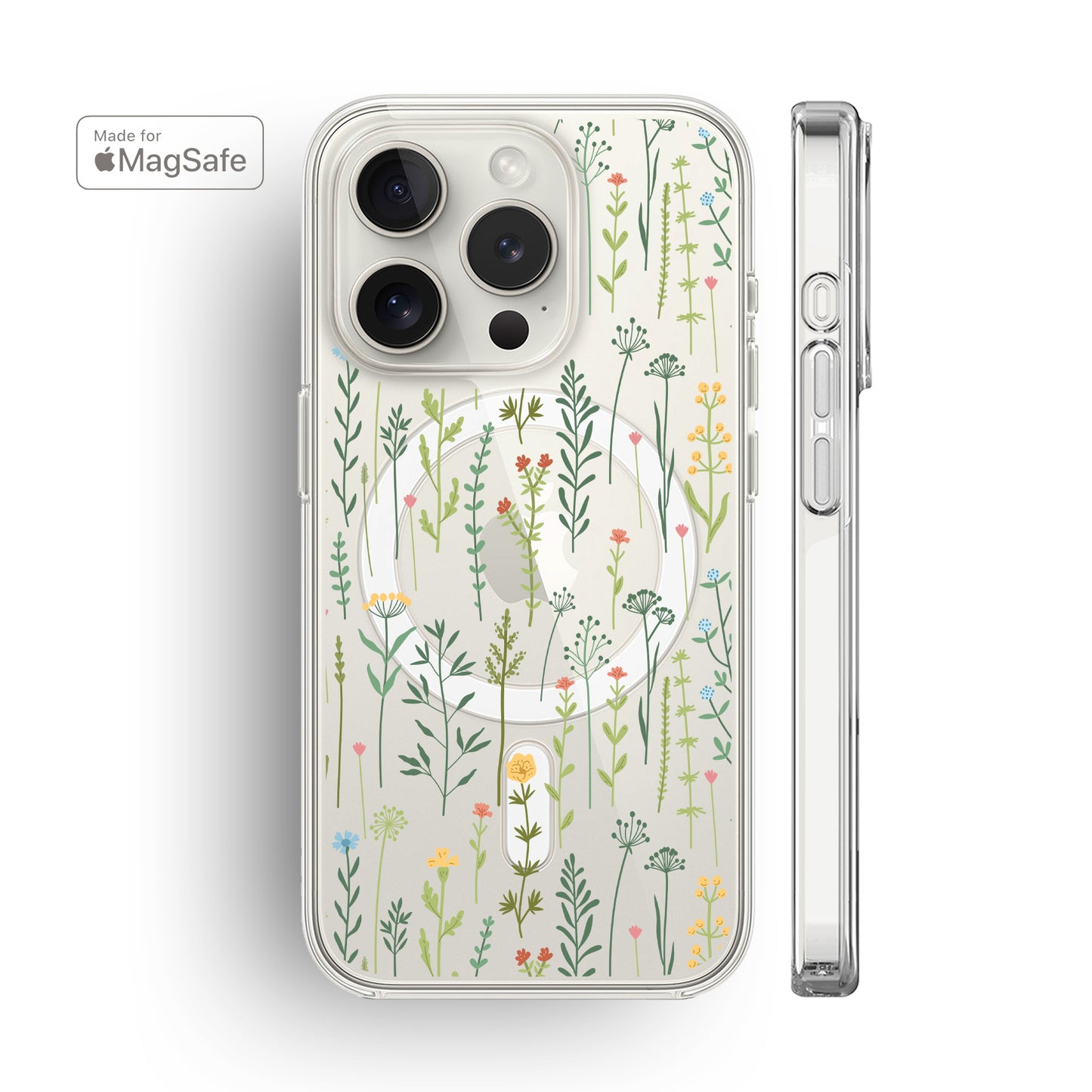 Wildflowers Clear MagSafe iPhone Case