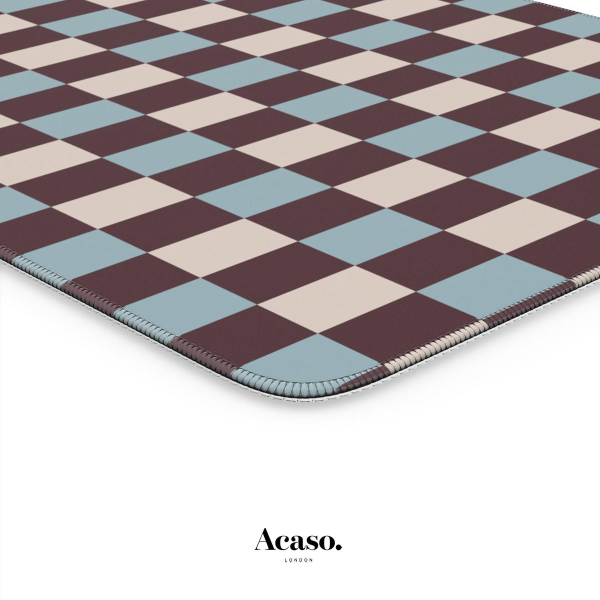 Winter Checkers Desk Mat