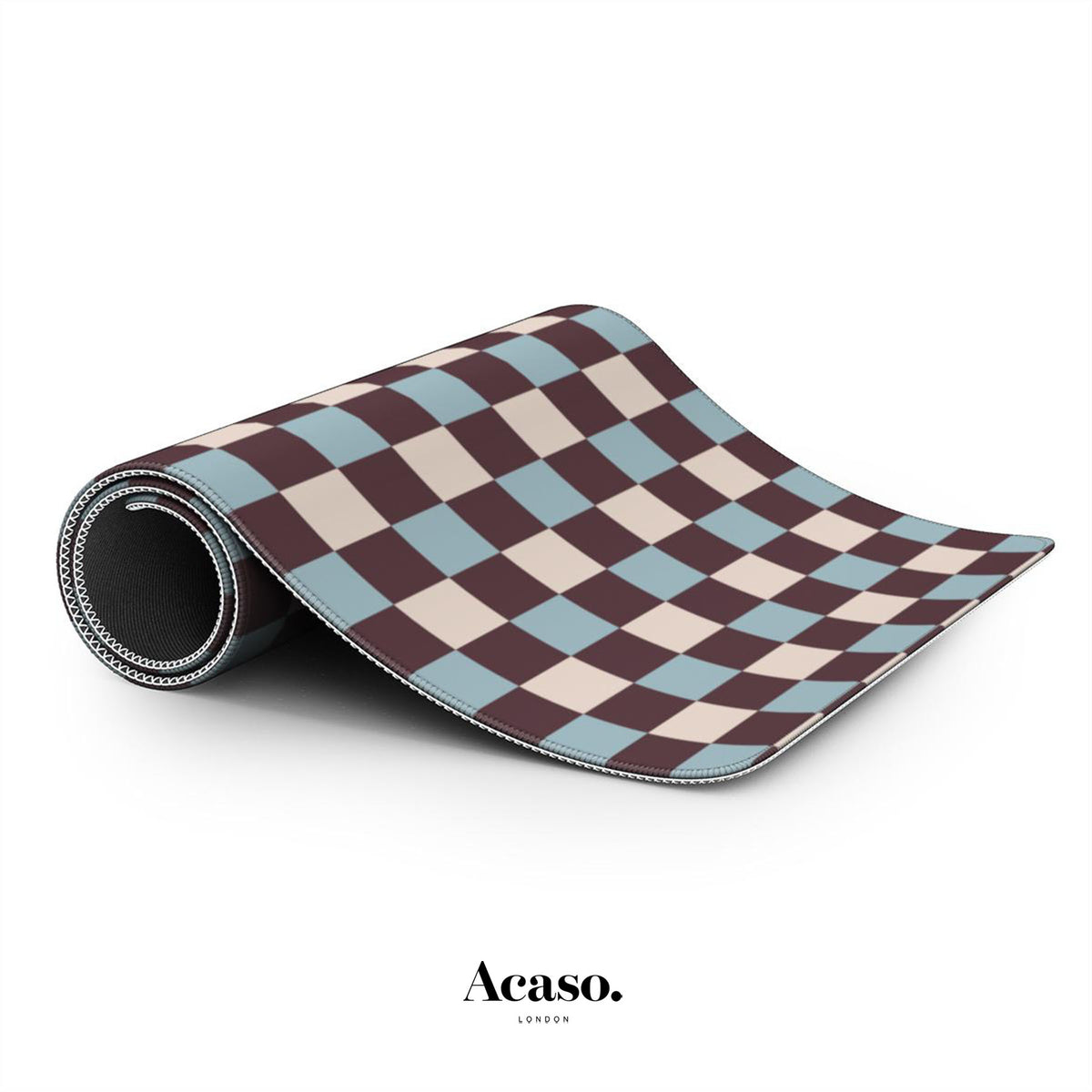 Winter Checkers Desk Mat