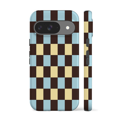 Winter Yellow Checkers Phone Case