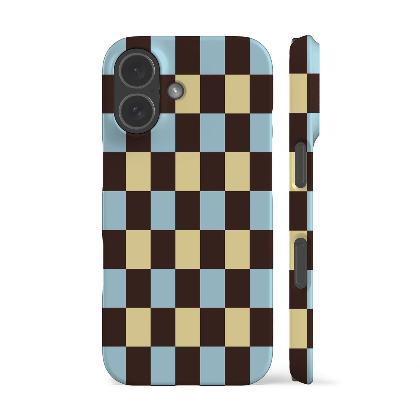 Winter Yellow Checkers Phone Case