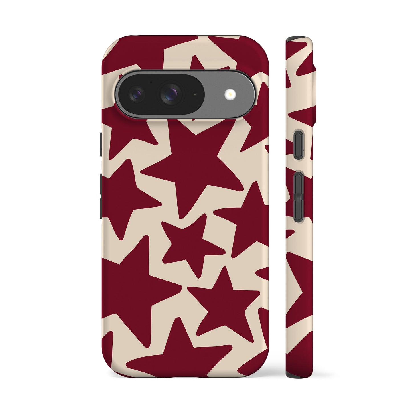 Burgundy Stars Phone Case