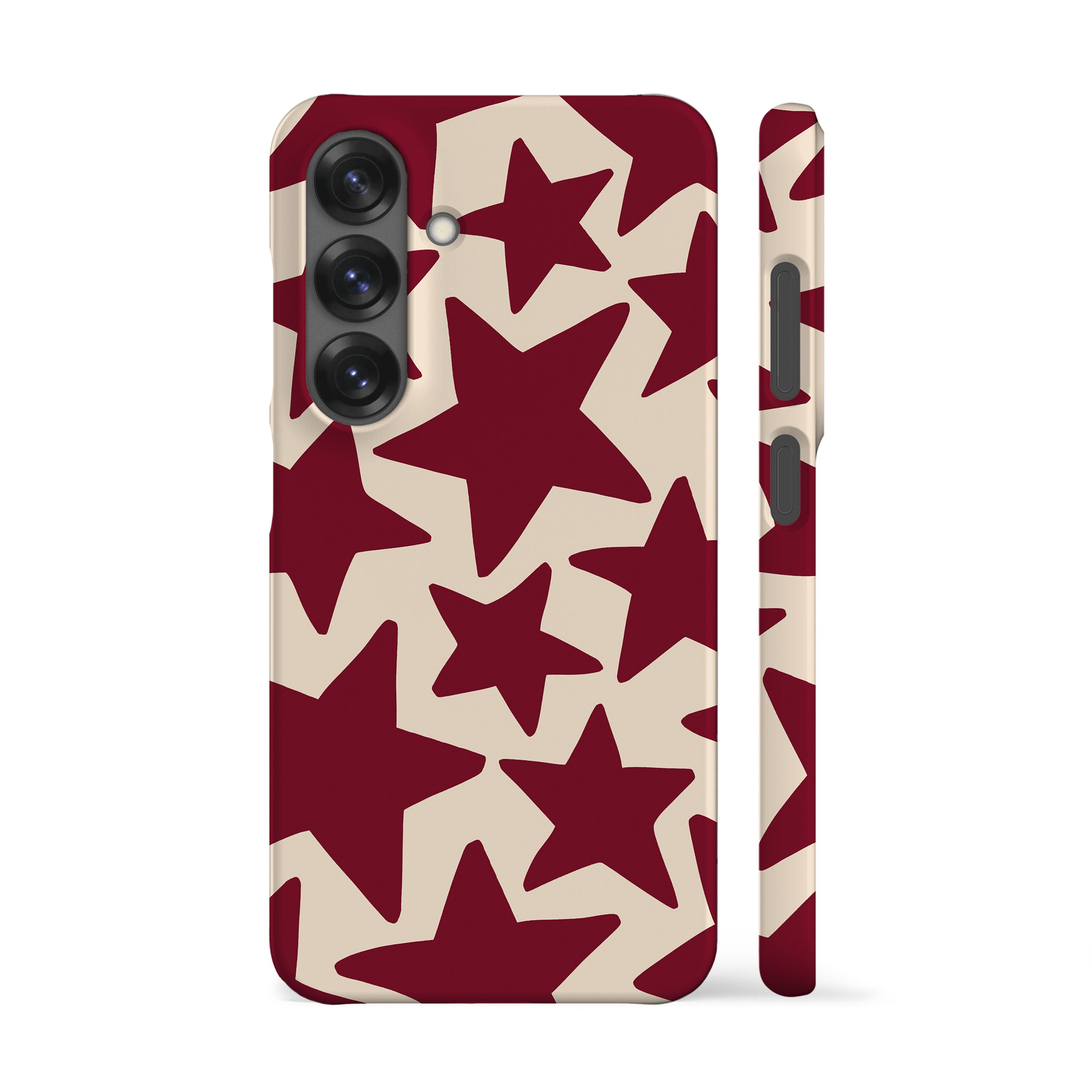 Burgundy Stars Phone Case