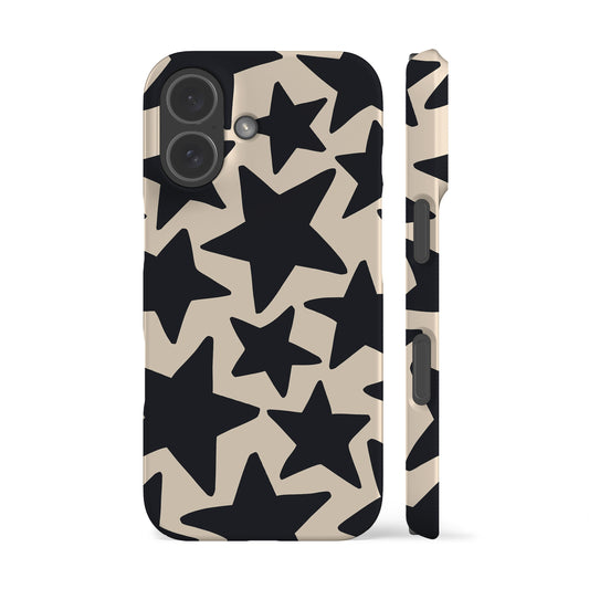 Wonky Stars Cream Phone Case