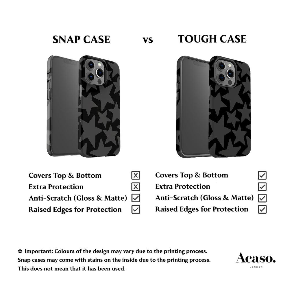 Wonky Stars Grey Phone Case