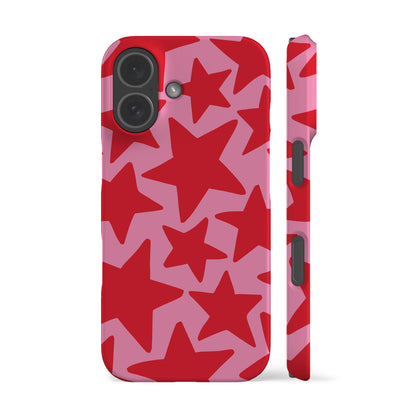 Pink Red Stars Phone Case