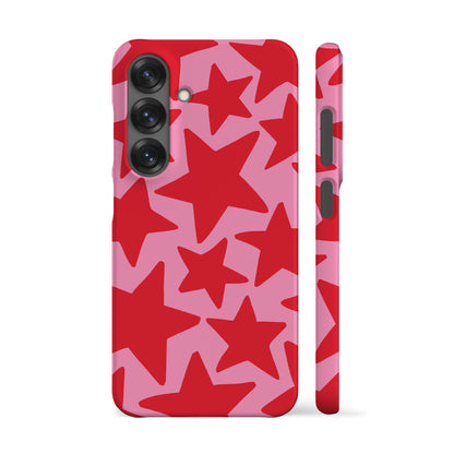 Pink Red Stars Phone Case