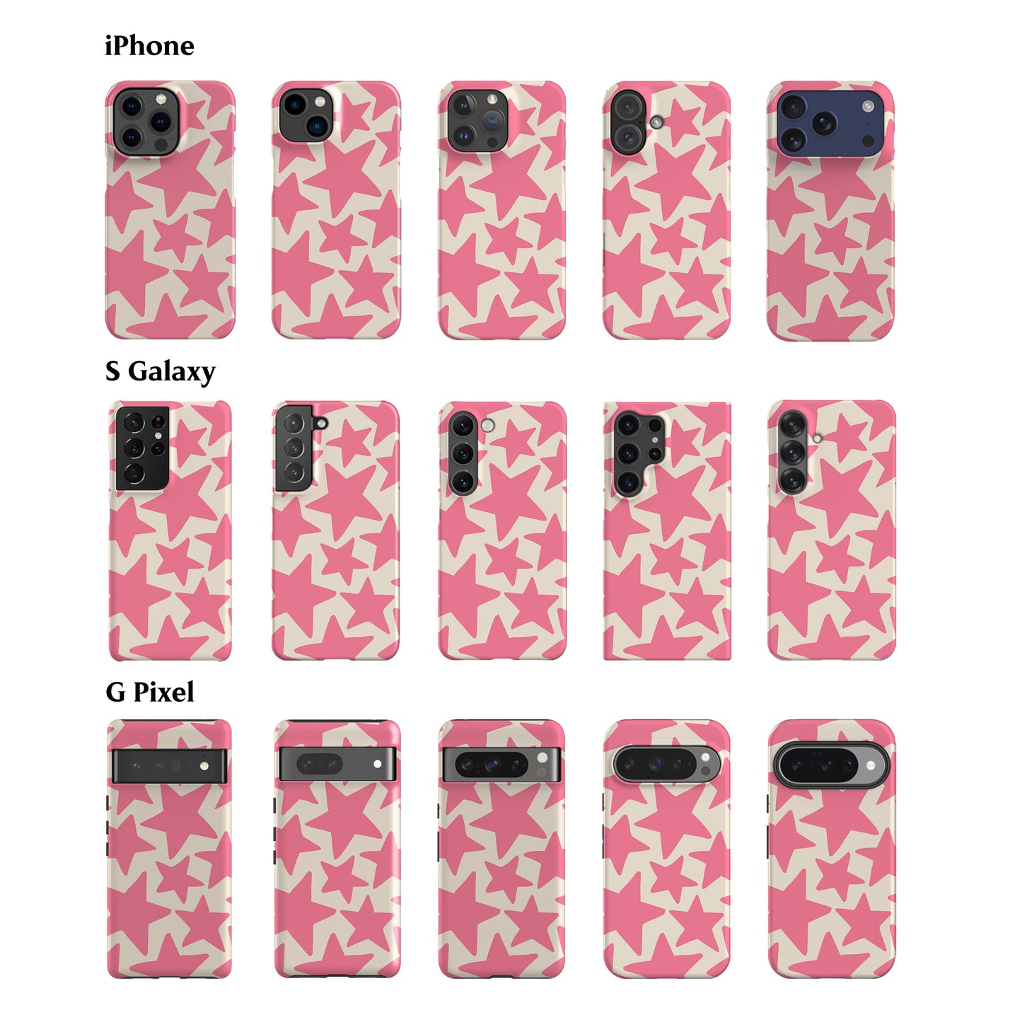 Pink Stars Phone Case
