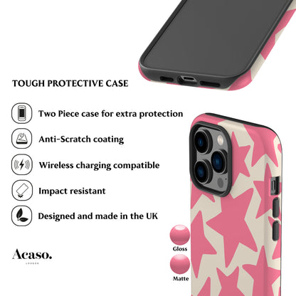 Pink Stars Phone Case