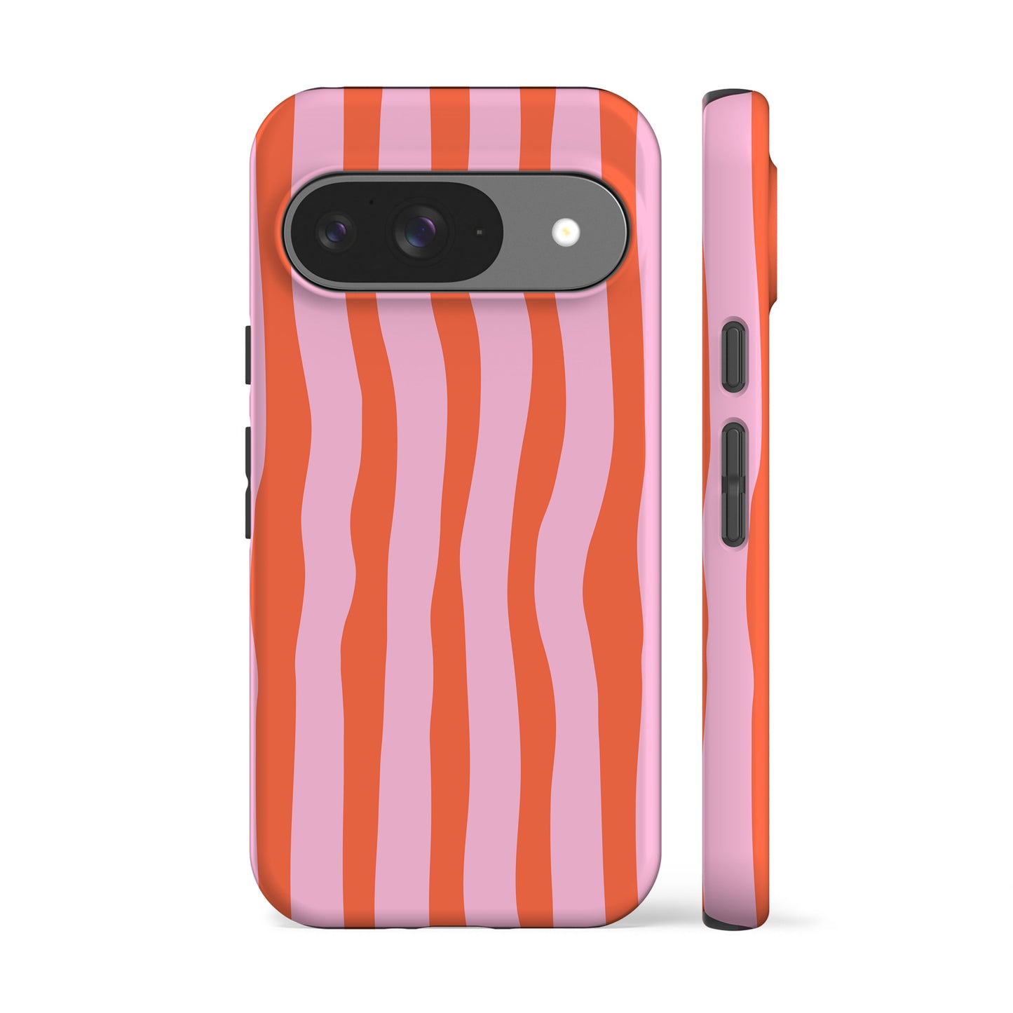 Wonky Stripes Pink Orange Phone Case