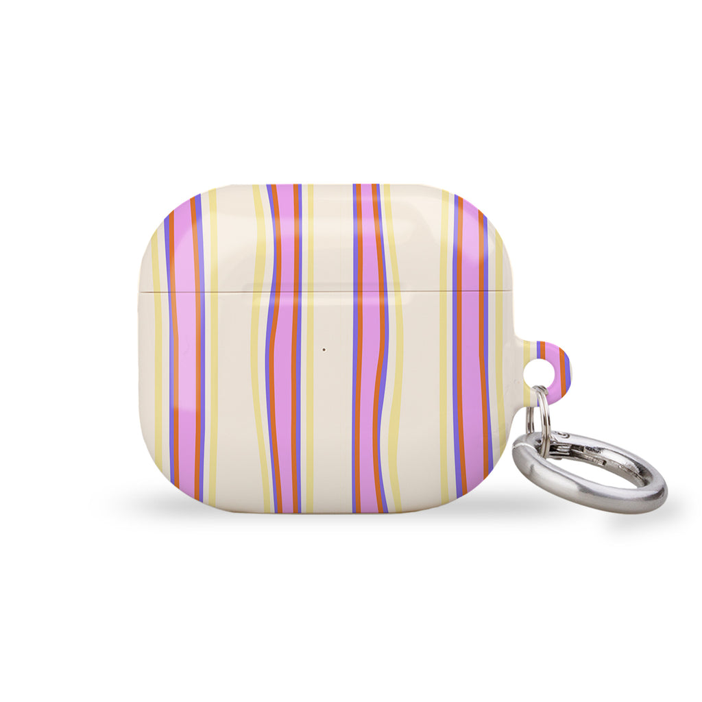 Wonky Summer Stripes AirPods Case Cover