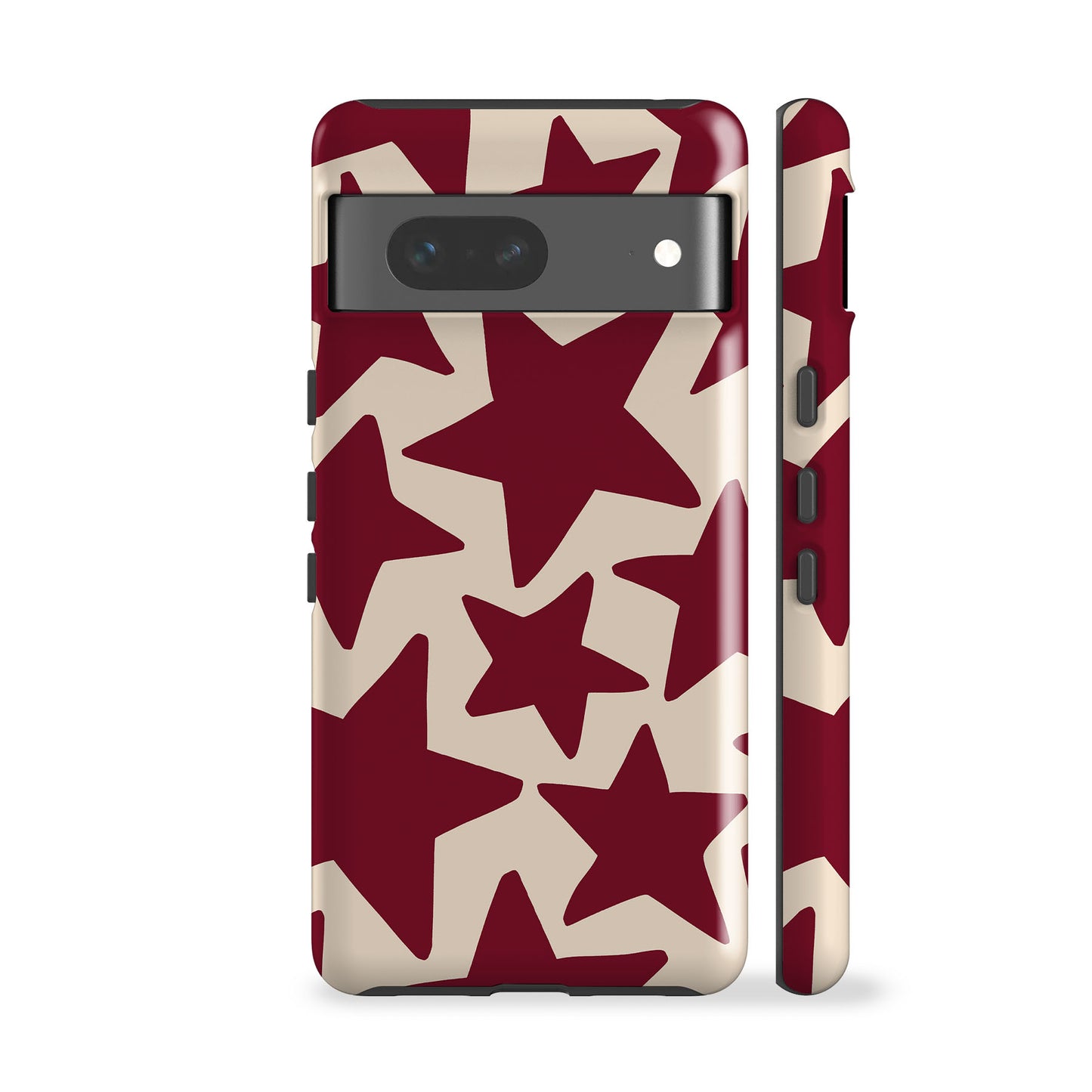 Burgundy Stars Phone Case