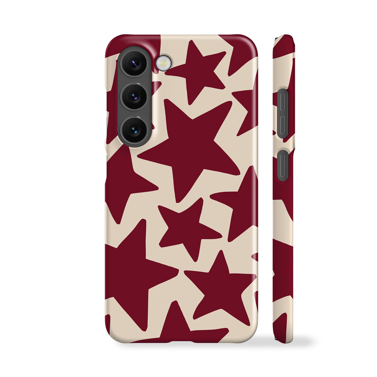 Burgundy Stars Phone Case