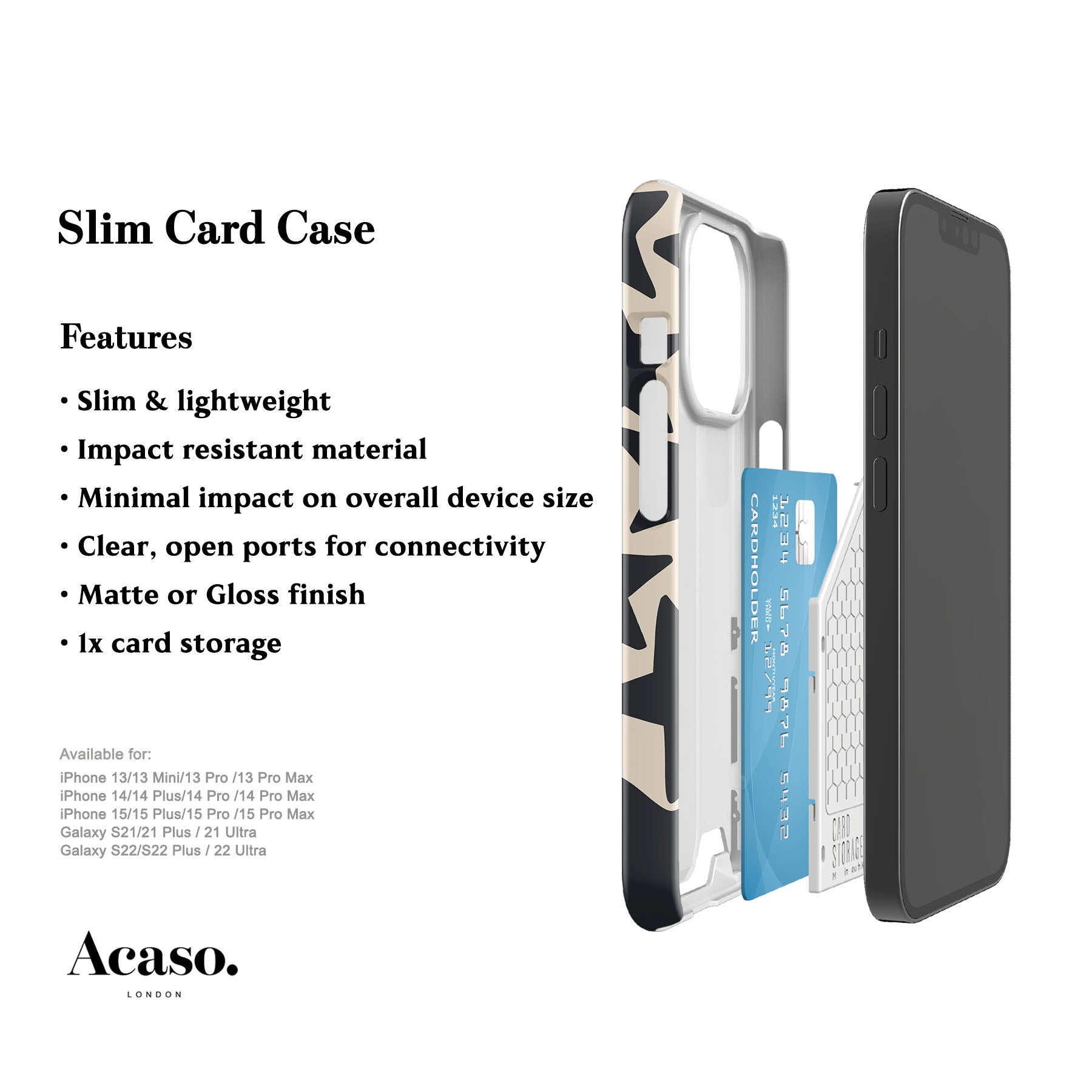 Wonky Stars Card Case
