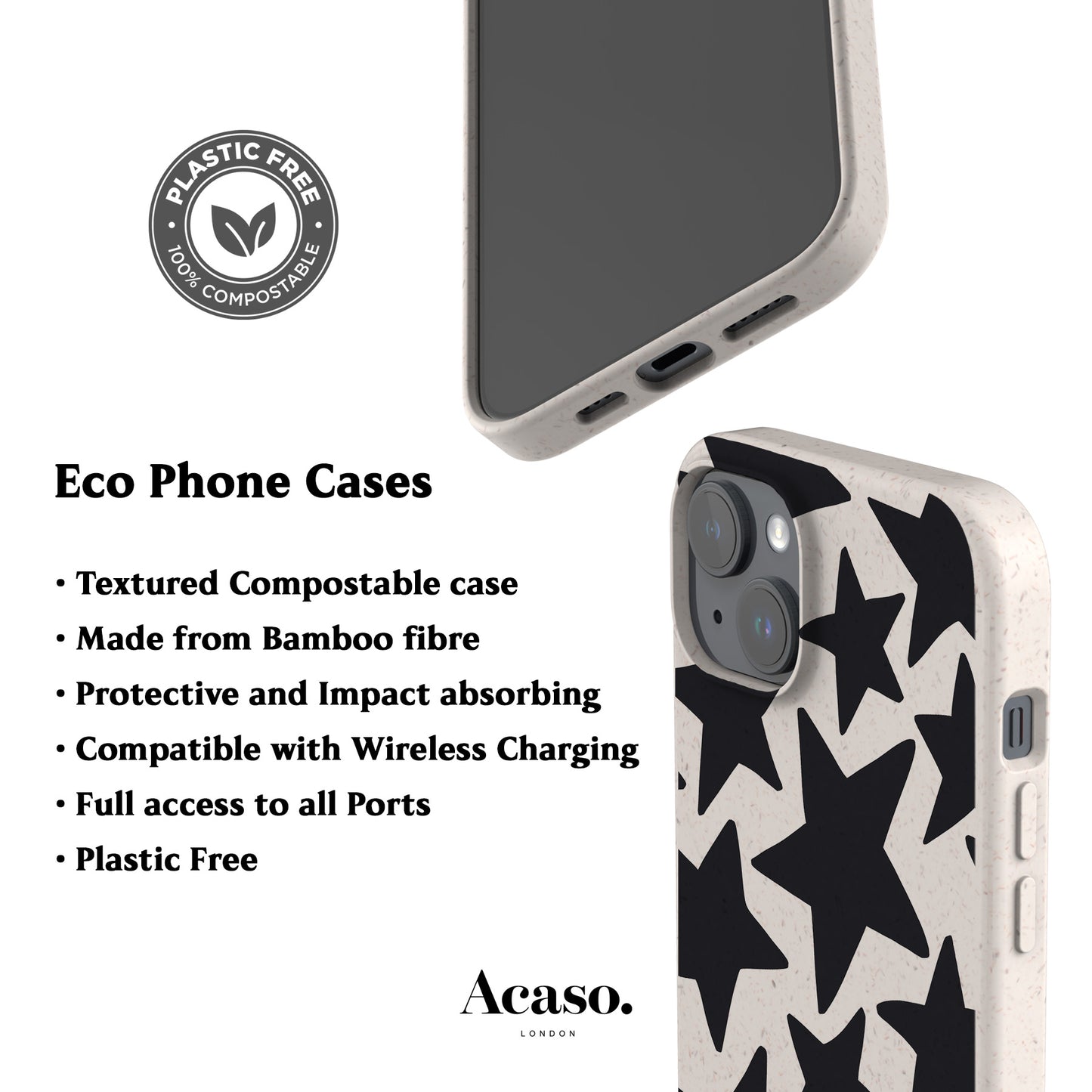 Wonky Stars Eco-Friendly Phone Case