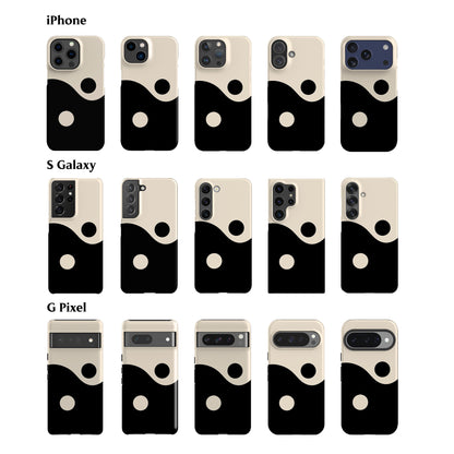 Yin Yang Black Phone Case